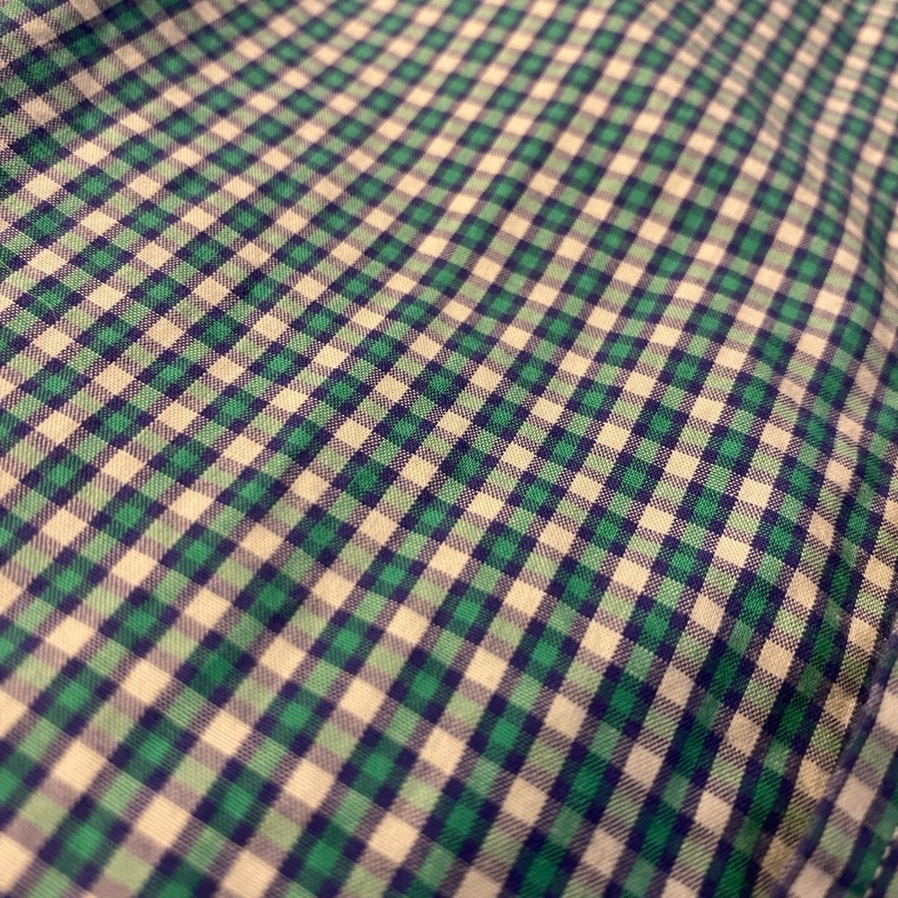 Vineyard Vines Boys Button down whale Dress Shirt nwot worn once green purple - Picture 4 of 9